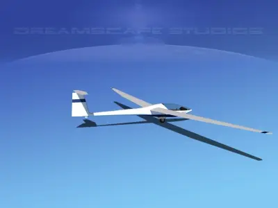 Glaser Dirks DG-200 15-metre Sailplane V01 3D model