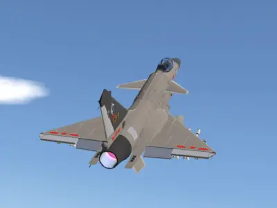 J-10C CGI 3D Model Low-poly 3D model