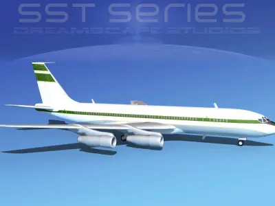 Boeing 707-320 SS Corporate 1 3D model