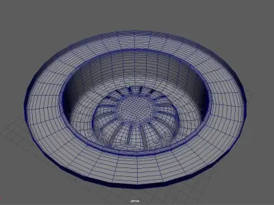 grill tray Low-poly 3D model