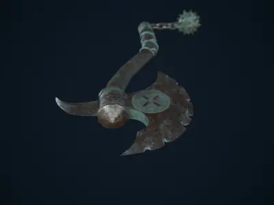 Axe weapons Low-poly 3D model