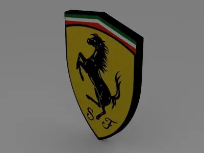 Ferrari logo 3D model