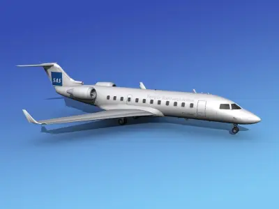 Canadair CRJ200 SAS 3D model