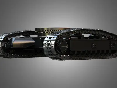 Liebherr R9250 Tracks - Crawler 3D model