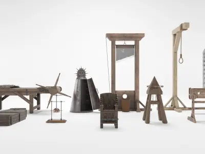 Medieval Torture Instruments 3D model