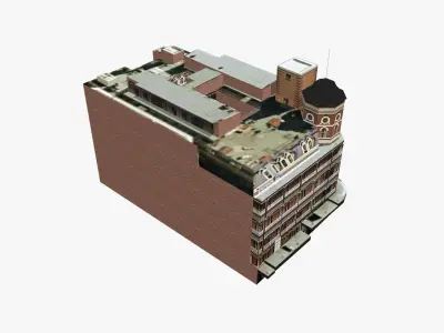 Base Backpacker Brisbane Low-poly 3D model