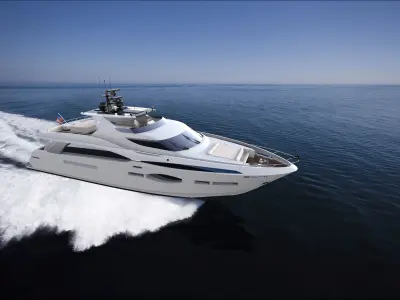 80 Foot Pilothouse Motor Yacht 3D model