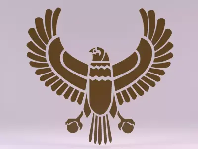 Egyptian Symbols - 042 Low-poly 3D model