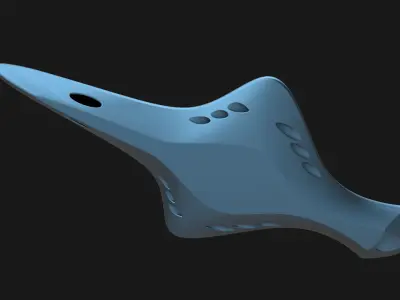 Alien Frigate Fuhar 3D model