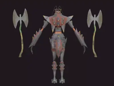 Low Poly Stylized Monster - Mutated Ant 2 Low-poly 3D model