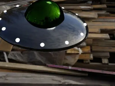 Ufo of aliens 3d modele  3D model