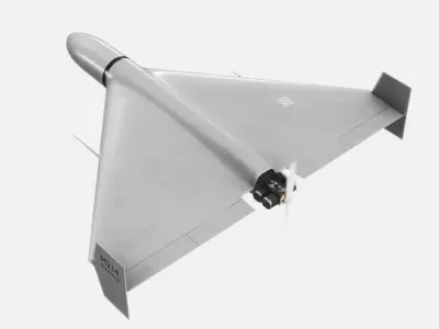 Shahed 136 drone Low-poly 3D model