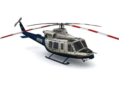 BELL 412 Low-poly 3D model