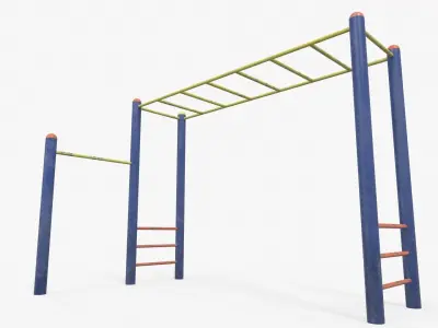 Monkey Bar Free low-poly 3D model