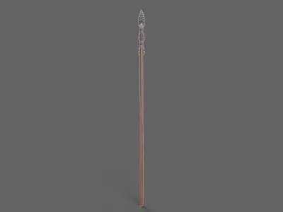 PBR Spear V3c Low-poly 3D model