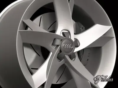 Audi A5 rim 3D model