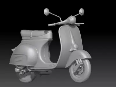 vespa for pin-up 3D print model