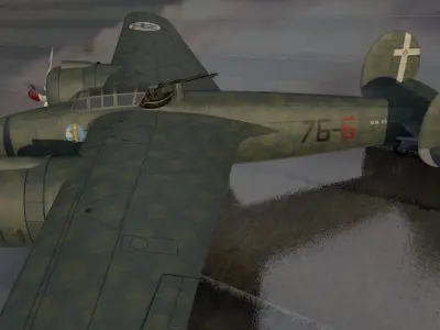 Breda Ba-88 Lince 3D model