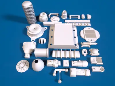 Greeblie Kitbash Set 2 3D model