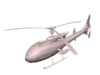 Military Utility Helicopter 3D Print Model 3D print model