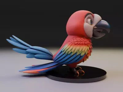 Brazilian macaw 3D print model