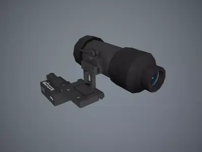 1P90 Scope Low-poly 3D model