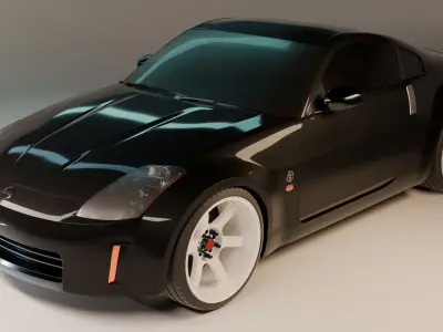 Modified Nissan 350z Free 3D model