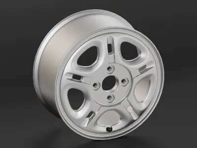 Toyota Corolla Bigbody Rims Low-poly 3D model
