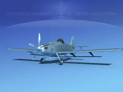 Air Tractor AT-802 Bare Metal 3D model