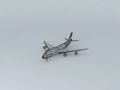 Airplane in Guarulhos Airport 3D model