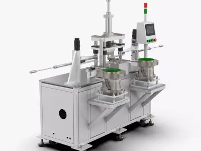 Automatic Shaft Loading and Unloading Press Machine 3D model