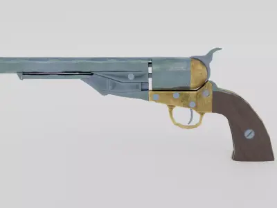 Pistol Western 04 Free 3D model