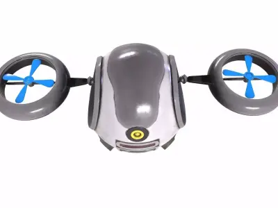 Drone  3D Model Low-poly 3D model