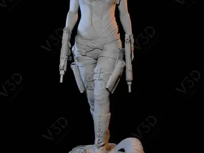 Resident Evil - Alice -  Milla Jovovich - V3D 3D print model