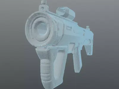 Sci-Fi Energy Launcher  Sci-Fi Gun 3D model