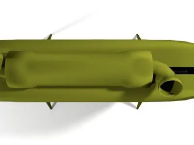 Landmine side Attack Claymoremine 3D model