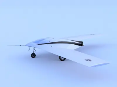 P-175 POLECAT UAV SKUNK WORKS - Low-poly 3D model