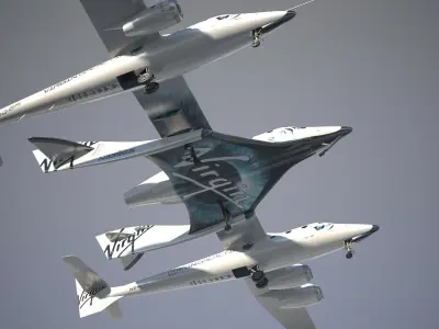 Virgin Galactic Shuttle 3D model