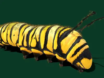 Caterpillar idle 3D model