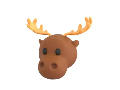 Prop145 Moose Head 3D model