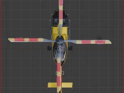 Helicopters helicopter flying in sky Low-poly 3D model