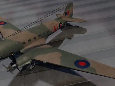 Douglas C-47 Dakota or Skytrain 3D model