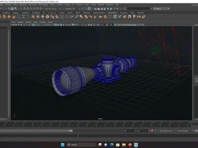 TELESCOPE Free low-poly 3D model