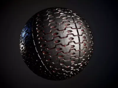 Tank Tred Military Dirty Seamless PBR Texture Texture