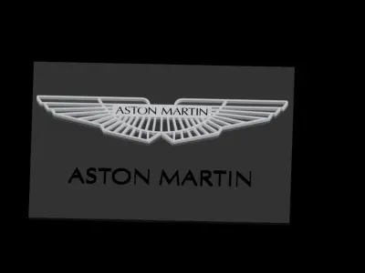 Aston Martin Logo Free 3D model