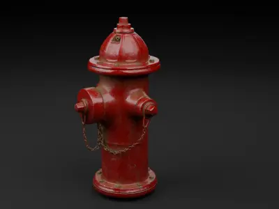 Fire Hydrant Free low-poly 3D model