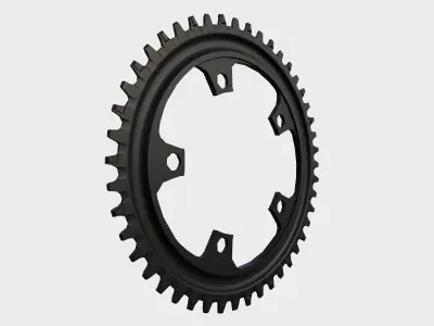 Chain ring gear Low-poly 3D model