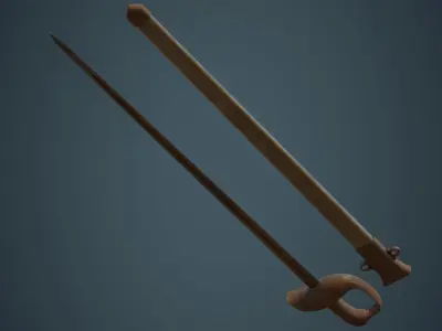 Sabre 2C Low-poly 3D model