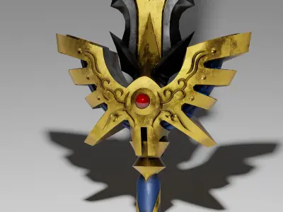 Sword of Light Low-poly 3D model