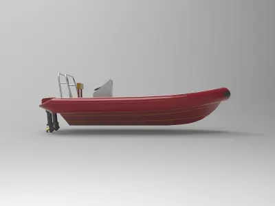 Rigid Inflatable Boat RIB 1 3D model